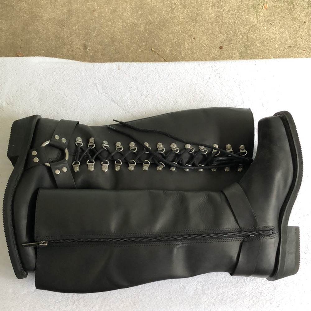 Harley-Davidson Black Lace Up Boots - Picture 3 of 15